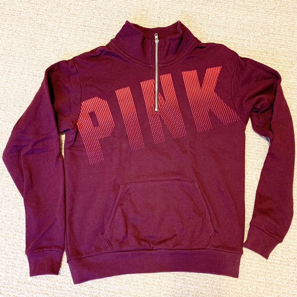 PINK Quarter Zip Pullover
